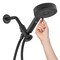 Brondell Nebia Yuba 5-Setting Water Saving Handshower with HaloNetic Dual Docking System, Matte Black NE80-HSHNBB-MB - alternate 4